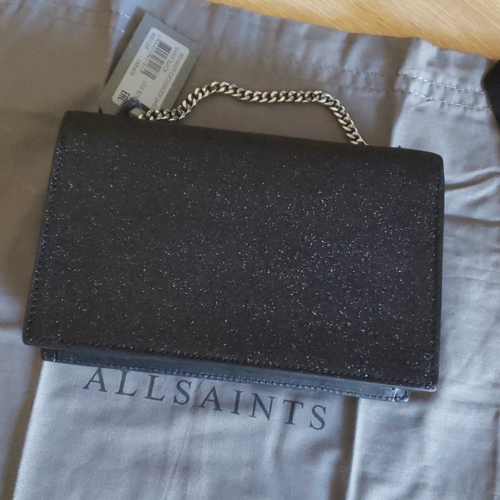 All Saints Sid multi crossbody shiny black… - Picture 6 of 6